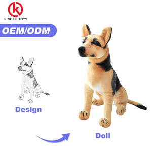 Jouet en peluche pour chien personnalisé Kinqee, compagnons canins mignons, peluche éducative allemande de qualité pour chien - Product Image 1