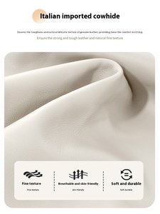 Современный роскошный модульный диван-секционный гарнитур из натуральной кожи для гостиной с ножками из нержавеющей стали - Product Image 2