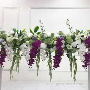 Arco de casamento para fundos, decoração de parede de metal para arco de casamento, cerimônia de flor artificial, decoração de backdrop