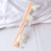 Bâton de Parfum Volatile Décoratif en Rotin de Fleur Artificielle d'Été de 30cm, Diffuseur d'Eau de Toilette pour la Maison