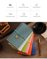 Libreta de Hojas Sueltas A6 con Diseño de Algodón, Cuaderno Creativo Retro, Bloc de Notas para Estudiantes, Regalo Empresarial, Diario de Viaje