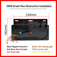 Feu clignotant arrière 12V/24V en plastique, ensemble de feux de signalisation électroniques pour camion JMC Kaiyun