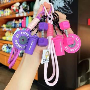 <b>Personalized</b> Miu Bag Pendant Backpack Woven Lanyard Accessory with Cartoon PVC Decorative Coin Holder <b>Keychain</b> - Product Image 2