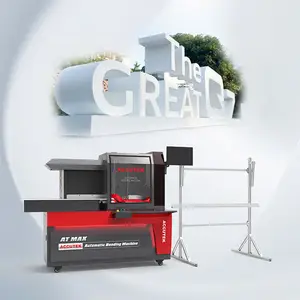 Accutek Atmax Super Kwaliteit Cnc Outdoor Reclame Bedrijf Teken Maken Brief Buigen Bewegwijzering Bord Machine Bocht Letter Bender