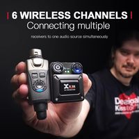 Système de monitoring intra-auriculaire sans fil Xvive U4R2 avec un émetteur et deux récepteurs