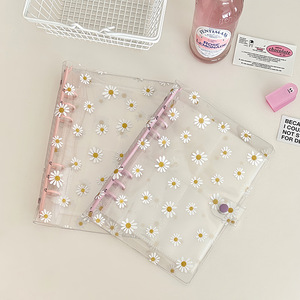 Carnet A5 à 6 anneaux motif petite marguerite, avec couverture en PVC pour carnet à anneaux, carnet de notes, album, cartes Goo, cartes Love Beans, petites cartes, Stargazer Sto - Product Image 3