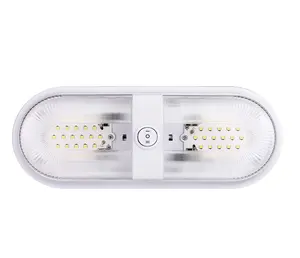 RVMATE 12V Led RV Plafond Dôme Lumière RV Éclairage Intérieur pour Remorque Campeur avec Interrupteur, blanc (Lot de 2)