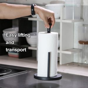 ที่วางกระดาษเช็ดมือแบบตั้งพื้น วัสดุสแตนเลส ฐานถ่วงน้ำหนักกันลื่น สำหรับห้องครัว - Product Image 5