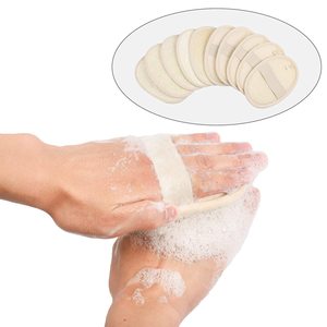 Éponges en <span class=keywords><strong>luffa</strong></span> naturelles, exfoliantes pour le corps, gants de bain doux avec tissu éponge pour la douche et le spa - Product Image 6