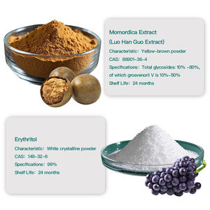 Extrait de fruit du moineau 50% Agents aromatisants Édulcorant naturel zéro calorie pour régimes cétogènes - Product Image 2