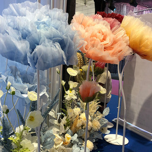 Flor grande electromecánica apertura Cierre mecánico gigante flor Artificial con lámpara para la decoración de la boda del hogar - Product Image 1