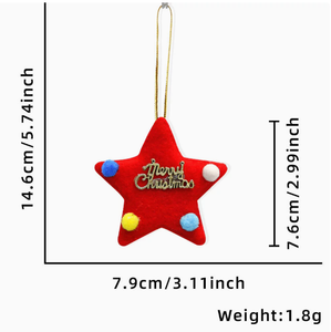 Nuova Decorazione Natalizia: Ciondolo in Peluche a Forma di Alce e Pupazzo di Neve, Accessori per Albero di Natale, Ciondolo Fai-da-Te - Product Image 1