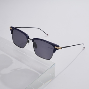 Lunettes de soleil carrées vintage en gros pour hommes, monture hybride en acétate et métal, protection UV400, prix usine, logo personnalisé, OEM - Product Image 1