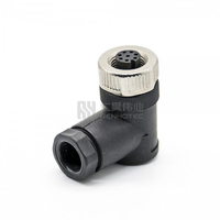 Connecteur de câble étanche IP67 M12 8 broches femelle, connecteur d'angle pour capteur, câblable sur site, 2, 3, 4, 5, 6, 8, 12 broches