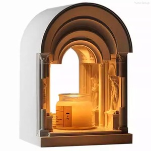 โคมไฟกลางคืนสไตล์เรโทร, เครื่องละลายเทียนหอมอโรมาสำหรับโต๊ะในห้องนอน, ของขวัญตกแต่งสุดสร้างสรรค์สำหรับผู้หญิงและเด็กผู้หญิง, เครื่องอุ่นเทียน - Product Image 3