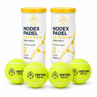 Balles de padel personnalisées innovantes pour adultes, super populaires dans le monde entier - Balles de tennis en feutre aiguilleté et caoutchouc approuvées FIP pour les tournois