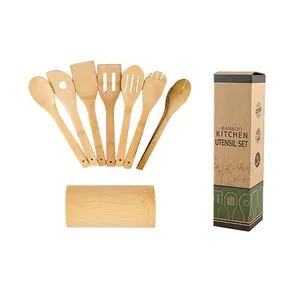 Chinese factory direct sale custom kitchen utensil set hot selling bamboo cooking gadget