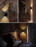 Lampes de nuit à brancher LOHAS AU, capteur crépusculaire, blanc chaud, éclairage nocturne à intensité variable, lampe de nuit LED moderne pour chambre à coucher
