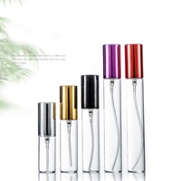 Flacon de parfum miniature de luxe vide en verre rose de 10 ml avec impression sérigraphiée et pulvérisateur à pompe, fabriqué en Chine