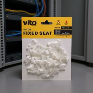 Soporte fijo de nylon Vito de 5 mm ignífugo para gestión de cables - Product Image 3