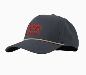 Gorra de golf impermeable OEM personalizada de 5 paneles y 2 tonos de color, gorra snapback perforada con logotipo bordado personalizado, gorra de béisbol, gorra con cuerda. - Product Image 4