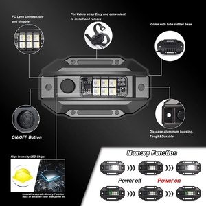 Ovovs RGB Strobe LED ánh sáng nội thất với thanh cuộn gắn phổ trắng/đỏ/xanh/xanh cho <span class=keywords><strong>Polaris</strong></span> rzr có thể là xe tải UTV ATV - Product Image 4