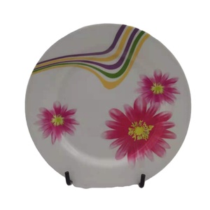 Assiettes en mélamine avec pendentif lune et étoile, vente en gros d'usine, vaisselle de table plaquée or pour Bars de Restaurant - Product Image 5