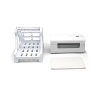 Printer Mini Barcode QR 203DPI Portabel dengan Koneksi USB/Nirkabel, Printer Label Stiker Thermal Genggam untuk Laptop