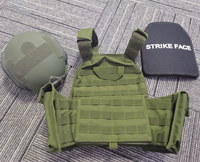 Gilet tactique porte-plaques en céramique d'alumine et de carbure de silicium (III IV UHMWPE), plaque balistique pour casque Fast IIIA et plaque balistique Strike Face