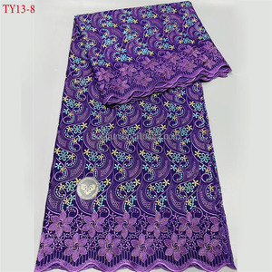 TY13 Dernier tissu de dentelle <span class=keywords><strong>suisse</strong></span> <span class=keywords><strong>suisse</strong></span> 2025 Lacets africains brodés de haute qualité pour robes de mariée 5 Yards - Product Image 4