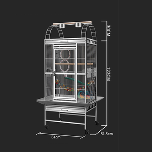 2024 en çok satan kuş kafesi paslanmaz çelik kuş gösterisi kafesleri papağan ve güvercin kuş evi - Product Image 2