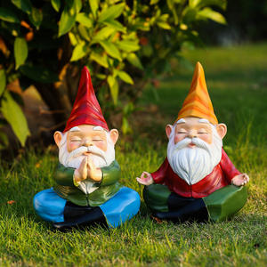 Nuevo producto ecológico transfronterizo, meditación, duende, jardín, elfo, adornos de resina, hogar al aire libre, patio, artesanías enanas - Product Image 2