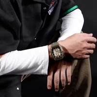 Montre à quartz pour homme NAVFORCE, montre de sport de luxe pour homme, originale, étanche 5ATM, montre-bracelet lumineuse avec date, Reloj 6101