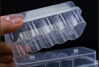 Boîte de flacons en plastique PP Cillin de 3 ml pour vaccin pour animaux de compagnie avec couvercle, 10 pièces dans un emballage transparent