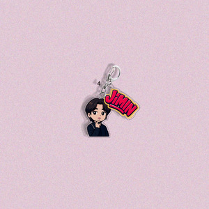 Llavero de acrílico con foto de dibujos animados de ídolos de K-pop, accesorio para mochila de la gira mundial 2026, AR <span class=keywords><strong>V</strong></span> Jimin J-hope Suga Jin - Product Image 3