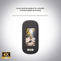 Cámara de Acción Portátil M11 con Clip Magnético para Pantalla, Control con el Pulgar, HD 4K, Pantalla de 1.47'', Cámara para Mascotas para Exteriores, Grabadora Compacta