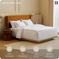 Vente en gros, personnalisation, kit de mariage SUMIAN en quatre pièces, literie d'hôtel en trois pièces, housse de couette 100% coton, ensemble de literie de luxe King Size