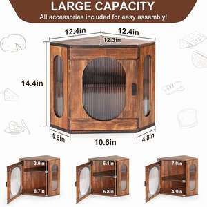 Caja de Pan Rectangular de Bambú Ecológica, Impermeable y Orgánica, Contenedor de Almacenamiento de Alimentos de 2 Niveles con Ventana Acrílica Moderna - Product Image 6