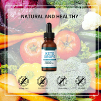 Produits coupe-faim : Gouttes Keto BHB Pures pour la combustion des graisses, favorisent la minceur, accélèrent la cétose, Gouttes KetoDiet, Vitamines