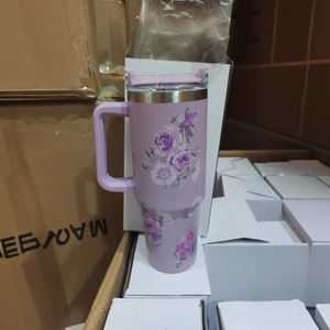 Nuova Tazza Termica da 40oz in Acciaio Inox per San Valentino, Bottiglia d'Acqua Isolata, Thermos da Viaggio per Caffè - Product Image 3