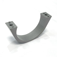 Support de serrage semi-circulaire en aluminium moulé, finition anodisée noire, fixation de tuyau demi-courbe sur mesure, dispositif de positionnement pour électroérosion à fil