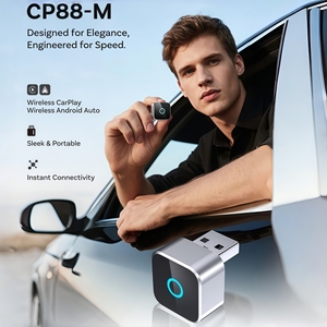 Adaptador Inalámbrico Carplay para iPhone, Bluetooth <span class=keywords><strong>USB</strong></span> y Extensión Tipo-C, Convierte Android Auto Car Play de Cableado <span class=keywords><strong>a</strong></span> Inalámbrico - Product Image 2