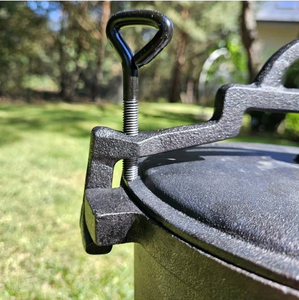 Olla de Hierro Fundido Polaca para Caza, Olla de Tres Patas, Caldero, Horno Holandés, Kazan de <span class=keywords><strong>8</strong></span> L, Olla de Hierro Fundido para Plov Uzbeko - Product Image 4