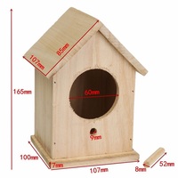 Nichoir à oiseaux en bois simple de haute qualité personnalisé, prix bas