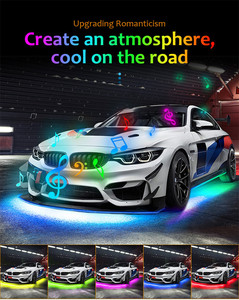 Xe underglow đèn 6 pcs bluetooths Xe môi trường xung quanh ánh sáng với Giấc Mơ Màu đuổi theo ứng dụng điều khiển không thấm nước underglow dẫn ánh sáng <span class=keywords><strong>Kit</strong></span> - Product Image 2