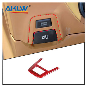 <span class=keywords><strong>Pour</strong></span> 2013 <span class=keywords><strong>Ferrari</strong></span> F12 Berlinetta véritable fibre de carbone voiture intérieur rouge Fiber de carbone contrôle Central P interrupteur de vitesse cadre décoratif - Product Image 1