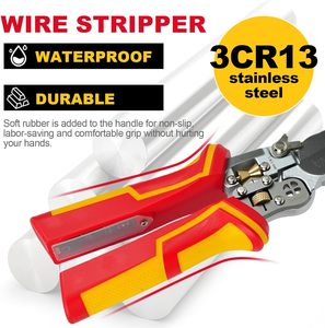 9-in-1 Multifunctional Thickened Electrician Plier <b>Wire</b> Stripping Cable Cutting <b>Crimping</b> Power Test <b>Wire</b> Pulling DIY Auto - Product Image 5