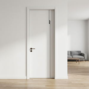 Porte en bois ignifugée personnalisable de haute qualité, porte insonorisée pour hôtel, projet de bâtiment commercial pour l'hôtellerie - Product Image 1