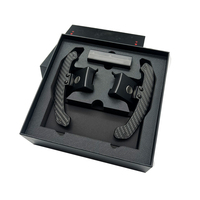 Pales de changement de vitesse magnétiques pour Mustang GT Shelby Ford Mustang 2017, pales de changement de vitesse en fibre de carbone, noires et élégantes, avec LED