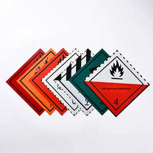 Nuova Segnaletica Nazionale per Merci Pericolose, Cartello Personalizzato per Gas Tossici e Infiammabili, Stampato in Serigrafia per Sicurezza nel Trasporto su Veicoli - Product Image 1